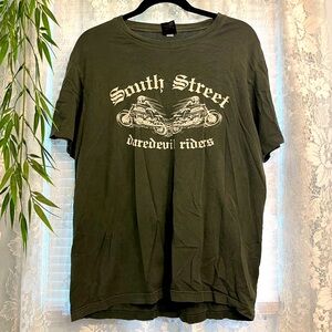 VINTAGE LUCKY BRAND Graphic Motorcycle Tee